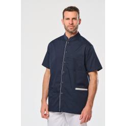 Men's polycotton smock with press studs