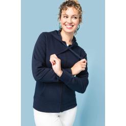 Ladies' eco-friendly zip-through hoodie